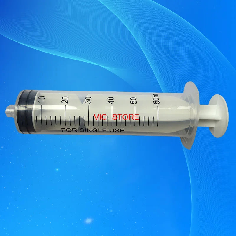 Free Shipping 10Pcs/Set 60ml 60cc Glue Dispensing Plastic Syringe Liquid Dispenser Syringe