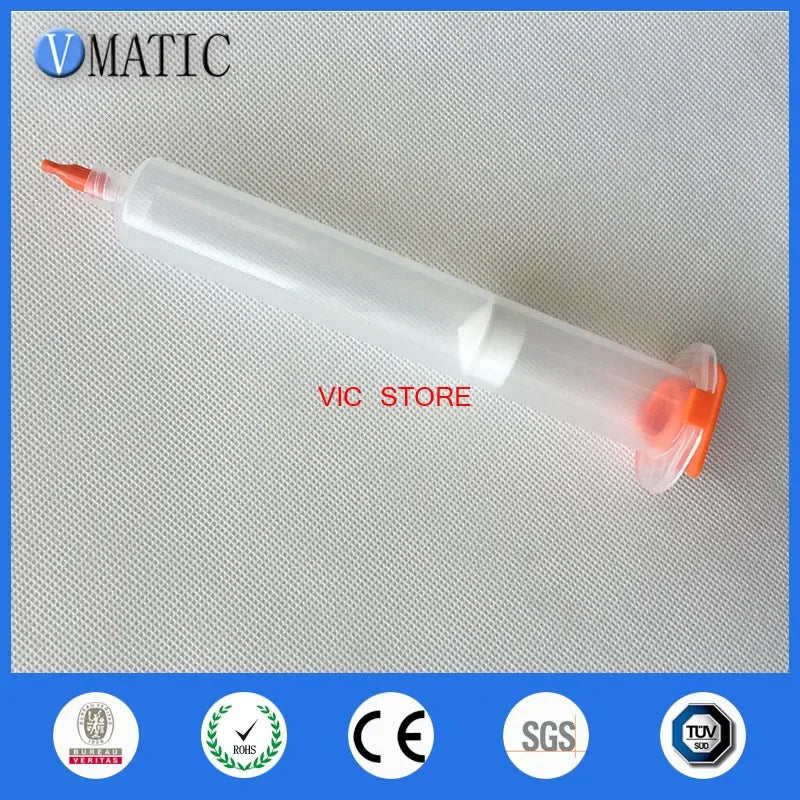 Free Shipping 280 Sets Luer Lock 55cc 55ml Clear Glue Fluid Dispensing Pneumatic Syringe Barrels W Piston/Stopper/End Cover
