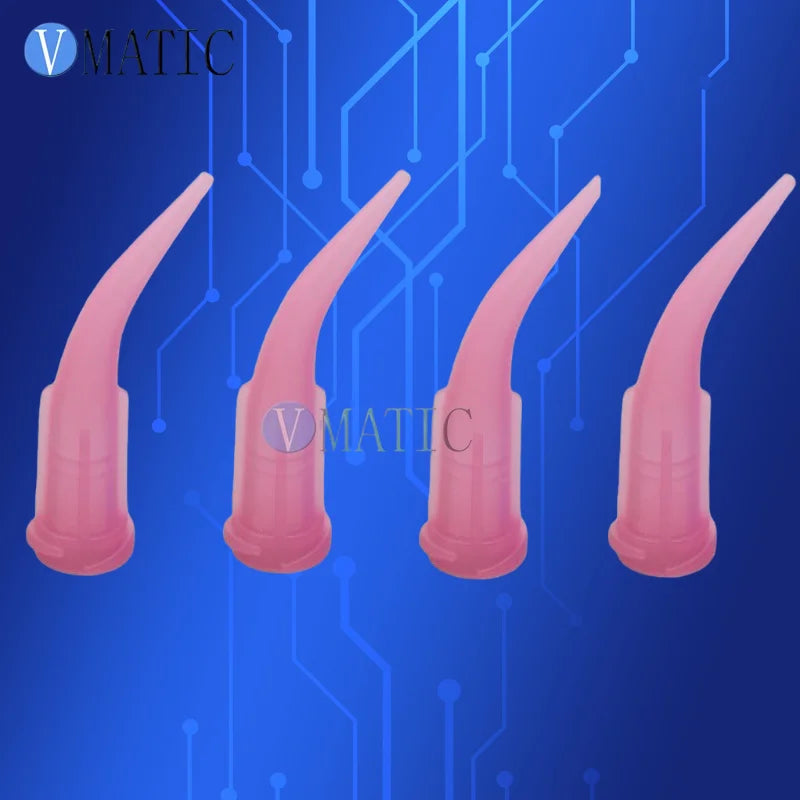 20G Angled Dispensing Tips | 45° Curved Luer Lock Needles for Cosmetic Glue (100pcs）