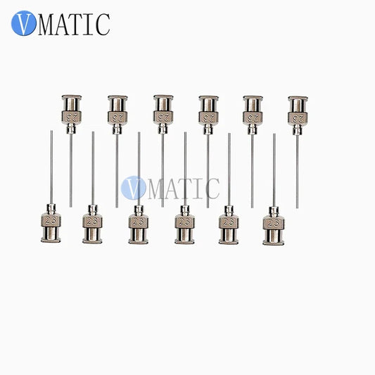 Free Shipping 12Pcs 1 Inch 23G Metal Dispenser Needle Tips