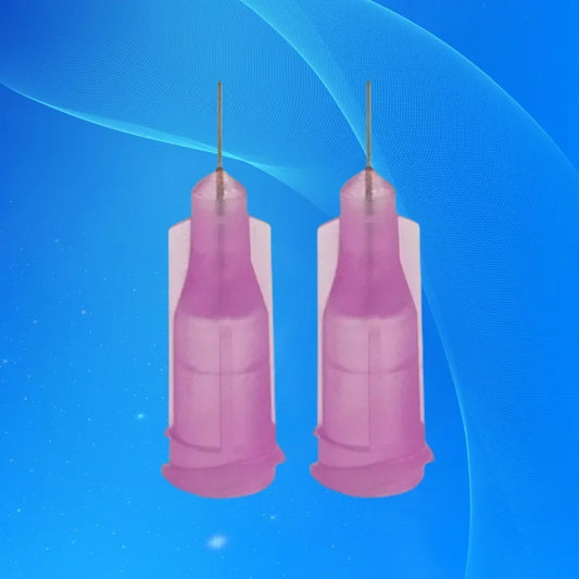 Free Shipping Lavender 100pcs/lot 30G 1/4'' Stainless Steel Tip Dispensing Screw Needles Non Sterilized Syringe Needle Tips