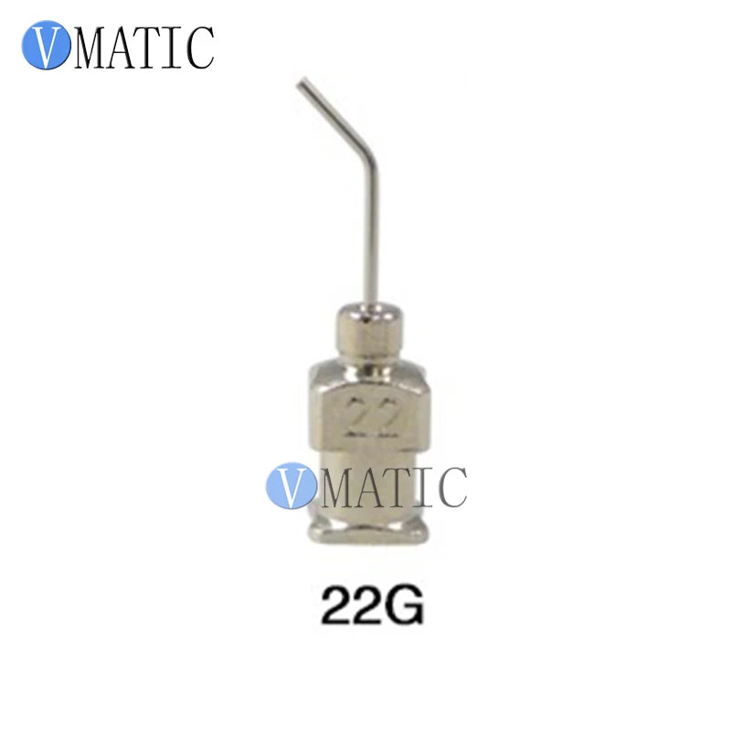 ‌17G(1.07mm) 45° Bent Stainless Steel Needles | 12.7mm(1/2") Length for High-Viscosity Epoxy & Solder Paste (12pcs Pack)‌