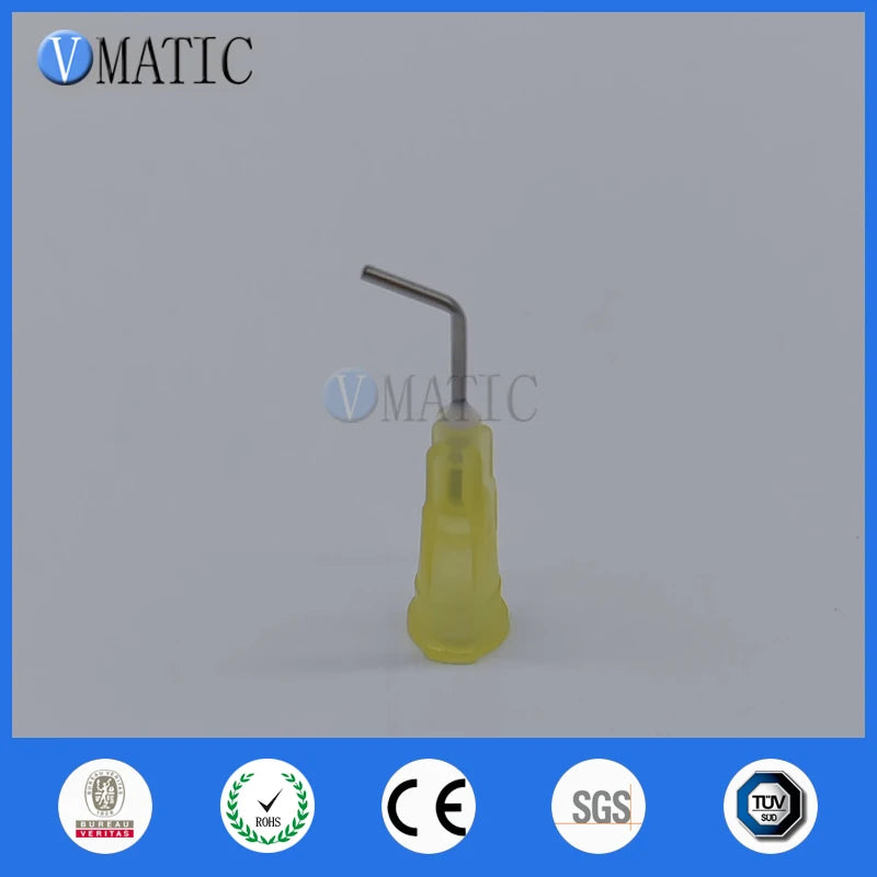 Free Shipping 100 Pieces 20G 45 Bent Degree 0.5'' Glue Dispensing Needle Bayonet Type Dispenser Needles 1/2 Inch