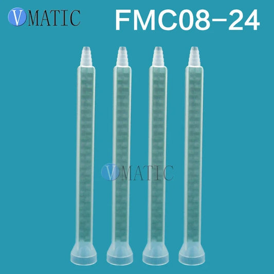 Free Shipping Resin Static Mixer MC08-24 Mixing Nozzles for Duo Pack Epoxies of Green Rectangular 10PCS/lot