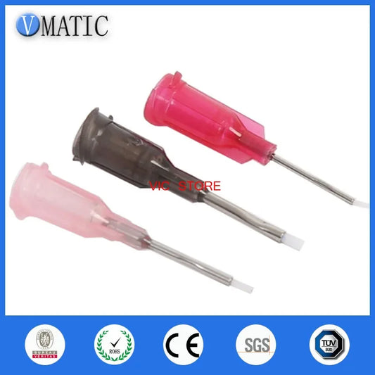 ‌100PCS 0.5'' PTFE Lined Dispensing Needle Tips | Anti-Clogging Precision for Epoxy/Adhesive Free Shipping‌