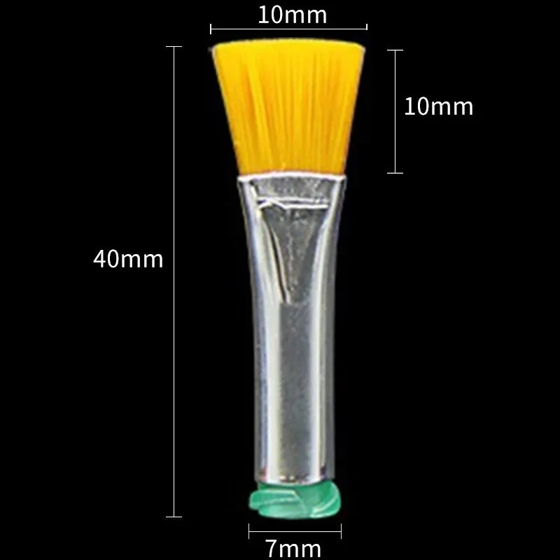 Free Shipping 18G Needle Brush Double Screw Thread Needles EFD Hard Brush Needle Flat 10mm Mouth Dispensing Needle Brush