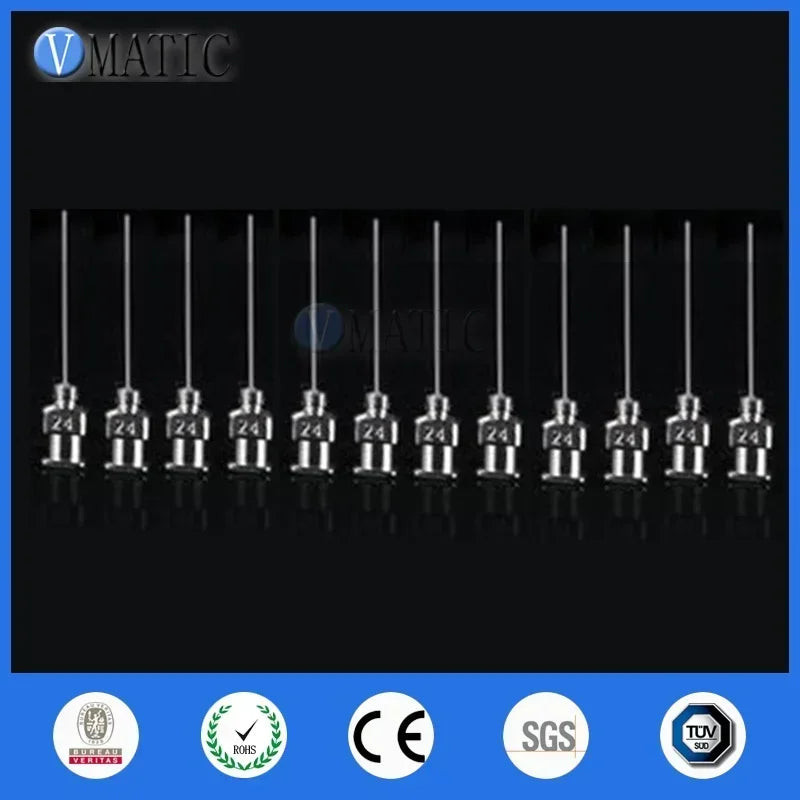 High Quality 12Pcs 24G Blunt Stainless Steel Metal 1 Inch Dispensing Needle