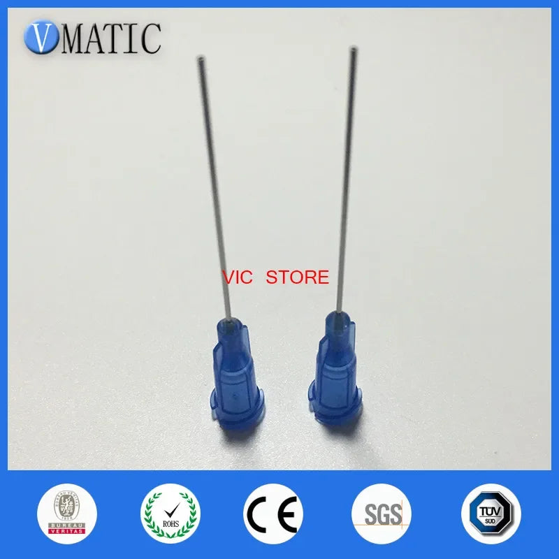 Free Shipping 100 Pcs 1'' Length Dispense Needles 22G Syringe Needle Tip 1 Inch Length Syringe Needle