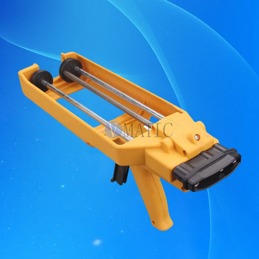Free Shipping Plastic Manual Epoxy 2 Part Resin Caulk Mixing Dispenser Applicator 400ml 1:1 Dual Cartridge Caulking Gun