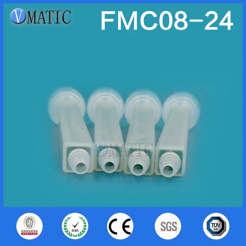 ‌Industrial Static Mixer Nozzles FMC08-24 | 5PCS Screw-Mount Silicone Mixing Tips for Epoxy/Adhesive (Anti-Leak) Free Shipping‌