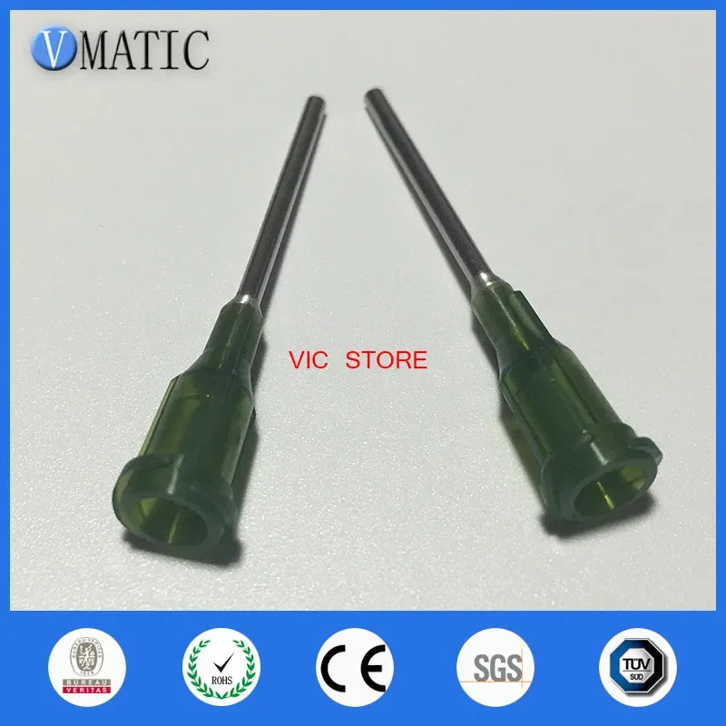 Free Shipping Non Sterilized 100 Pcs 14G 2'' Glue Dispensing Needle Tips 2 Inch