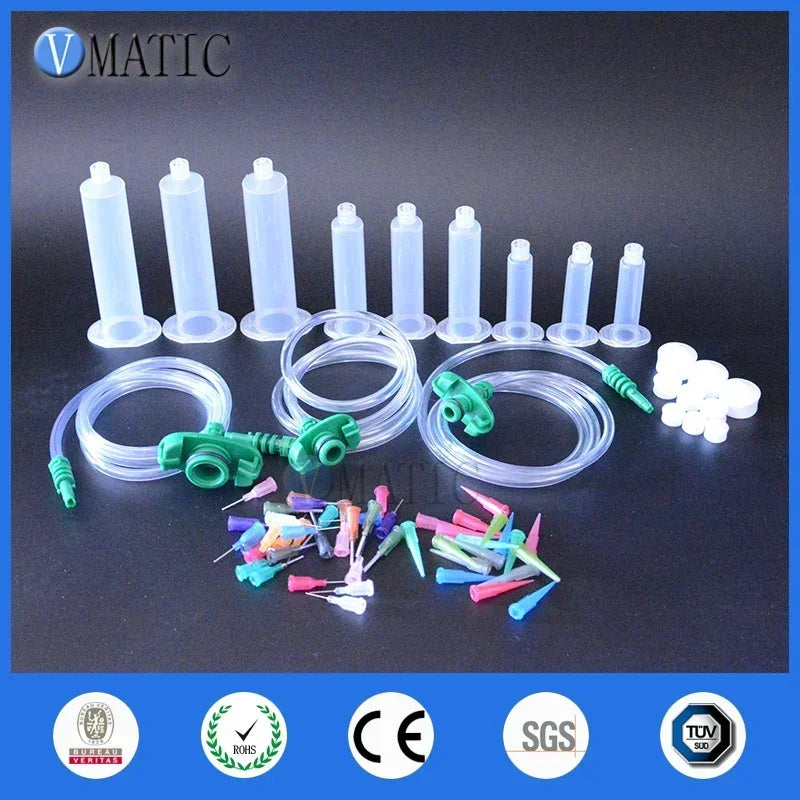 Air-Powered Precision Dispenser Kit | 0.01ml Control for Solder Paste & High-Viscosity Adhesives with 14G Needles