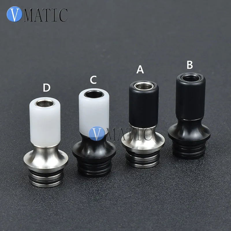 510 Drip Tip Stainless Steel & POM Detachable Mouthpiece for Vape Atomizer - [Color/Style]