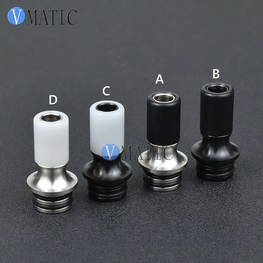 510 Drip Tip Stainless Steel & POM Detachable Mouthpiece for Vape Atomizer - [Color/Style]