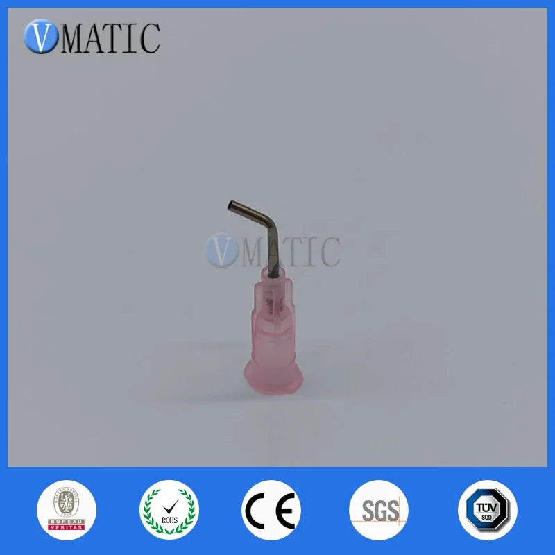 Free Shipping Plastic Glue Dispensing Needles 18G 1/2 Inch 45 Degree Bent Industrial Bent Syringe Dispenser Needles 100pcs