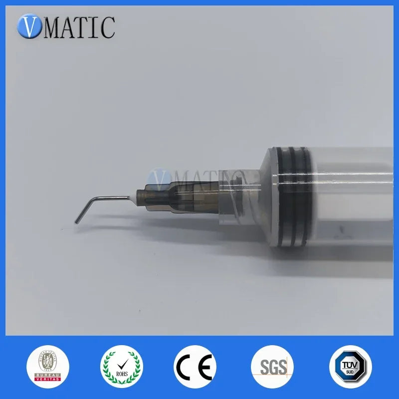 Free Shipping 100 Pieces 22G 45 Bent Degree 0.5'' 1/2 Inch Glue Dispensing Needle Bayonet Type Needles
