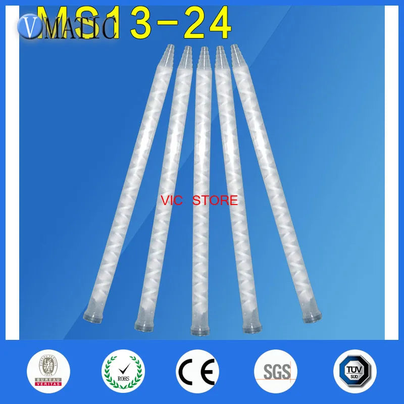 Free Shipping High Quality Plastic Resin Static Mixer MC/MS13-24 Mixing Nozzles For Duo Pack Epoxies