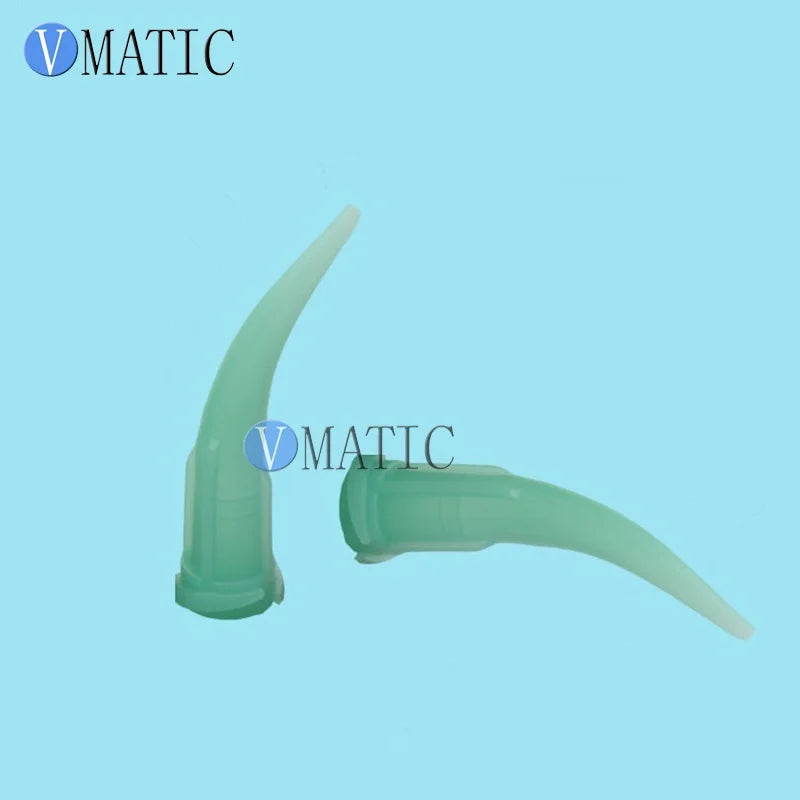 Free Shipping Quality 100Pcs 18G Green TT Tapered Bend Dispensing Needle Tips
