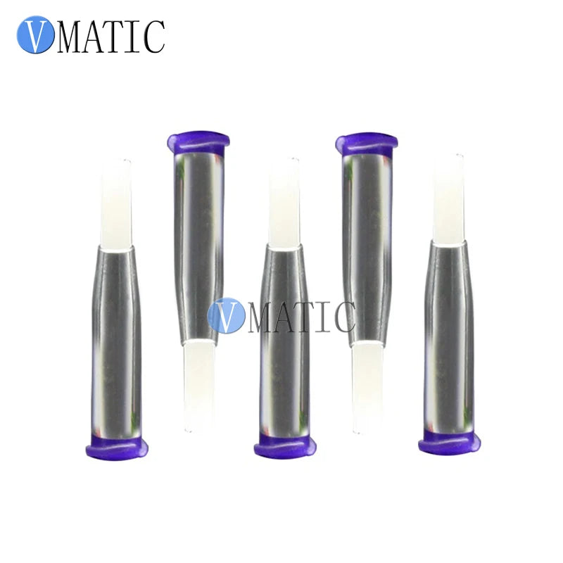 Free Shipping 21G Glue Dispensing Needle Brush Double Screw Thread Needles EFD Soft Round Dia 4mm Mouth Dispensing Needle Brush