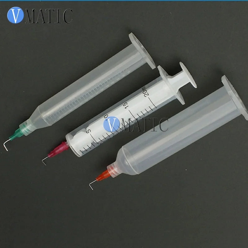 High Quality 100pcs TE 90 Bent Degree Bent Dispensing Tips Glue dispensing needle Glue dispensing tip mix pack totally 100pcs