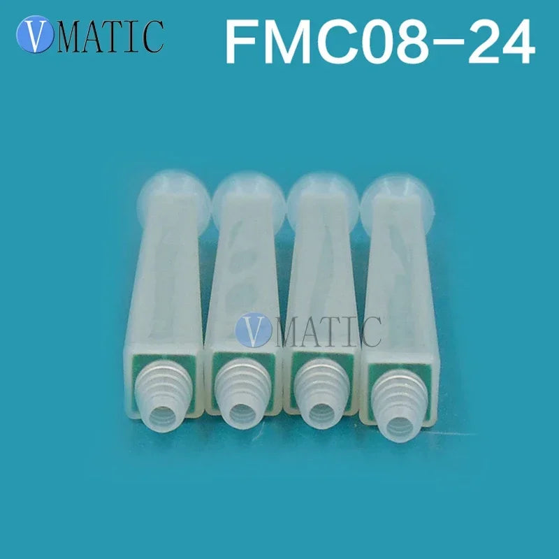 Free Shipping Resin Static Mixer MC08-24 Mixing Nozzles for Duo Pack Epoxies of Green Rectangular 10PCS/lot