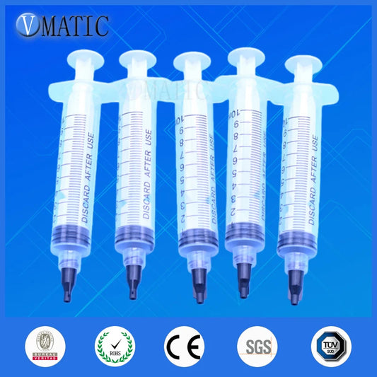 Free Shipping Adhesive Glue Liquid Dispenser Kits Pack 5Pcs Glue Dispensing Syringe + 5Pcs Dispenser Syringe Tip Cap