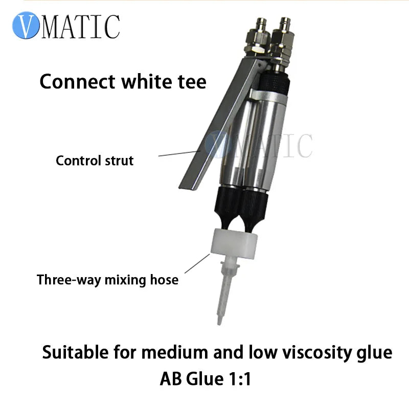 High Quality Ab Component Epoxy Dispensing Valve Pneumatic Flow Control Glue Dispensing Manual Two Liquid Dispensing Valve