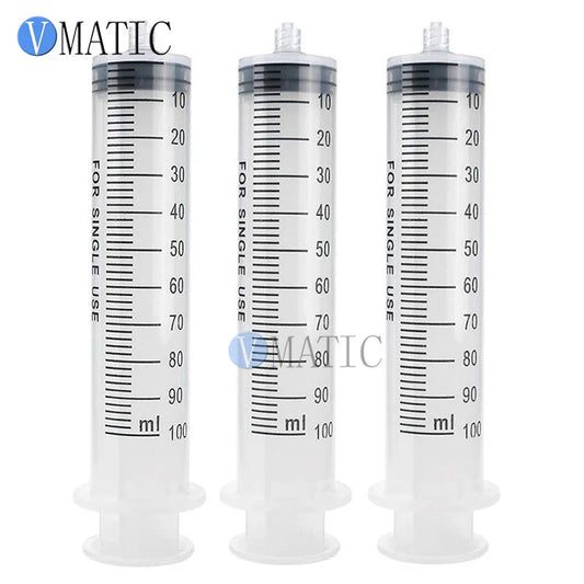 Free Shipping Non Sterilized 100ml/cc Dispensing Plastic Liquid Dispenser Manual Syringe