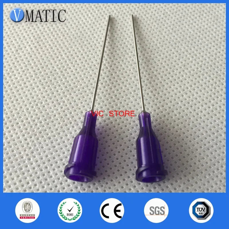 Free Shipping 100Pcs Dispensing Needles 21G Syringe Needle Tip 1 Inch Tubing Length Syringe Needles