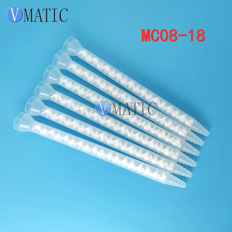 MC/MS08-18 Static Mixing Nozzle - Durable Plastic Resin Static Mixer for Dual Component Epoxy Adhesives High Flow