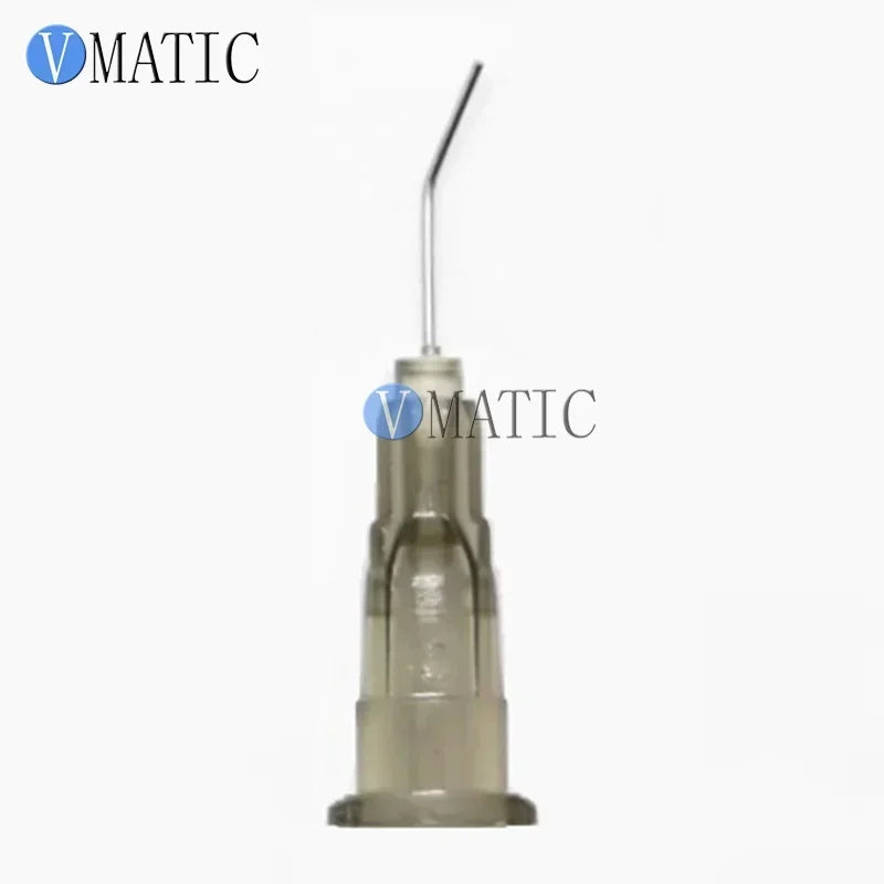Free Shipping 100 Pieces 27G 45 Bent Degree 0.5'' Glue Dispensing Needle Bayonet Type Dispenser Needles 1/2 Inch