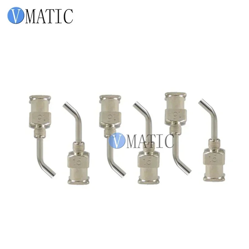 ‌12Pcs 15G Dispensing Needles | 45° Bent 12mm Stainless Steel Tips for Epoxy Resin/Silicone (Leak-Proof Design)‌