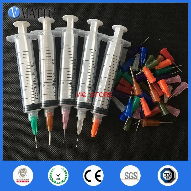 Free Shipping SMT Solder Paste Adhesive Fluid Glue Liquid Dispenser Syringe Needle Tips