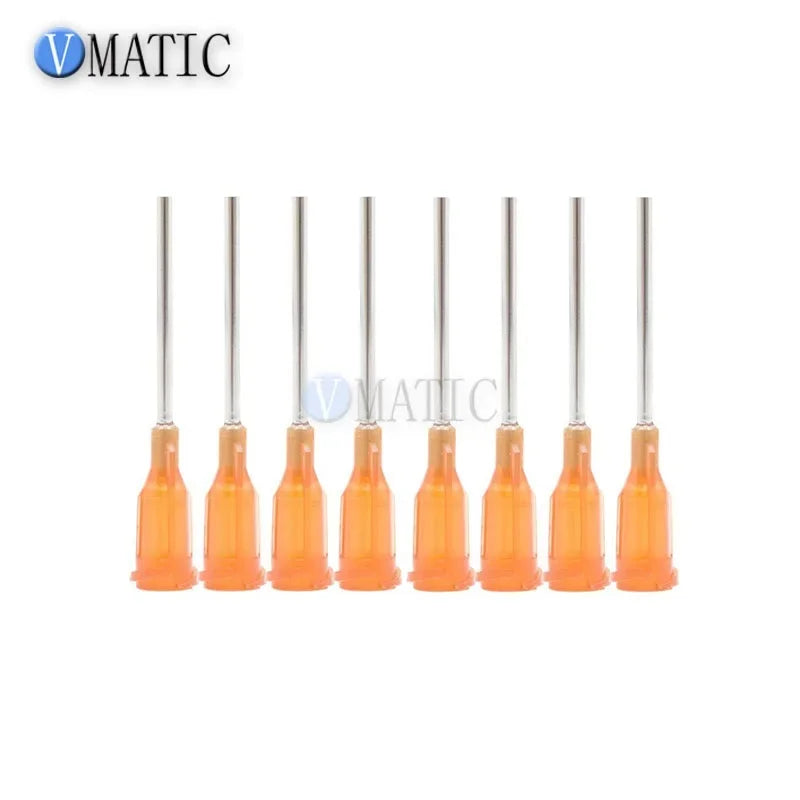 Free Shipping Wholesale 10000Pcs 1 Inch Length Precision Blunt S.S. Dispensing Needle Tips 14G-25G With Pp Safety Lock Hub