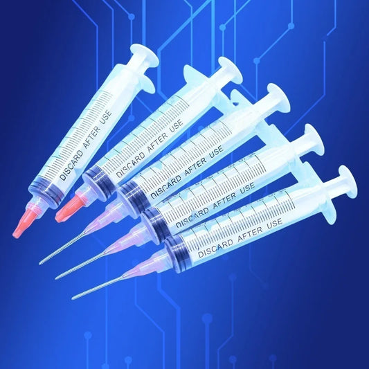 Free Shipping Non Sterilized Refilling 10 Ml/Cc Manual Plastic Syringe With 1 Inch Blunt Tip Dispensing Needle 20G & Stopper