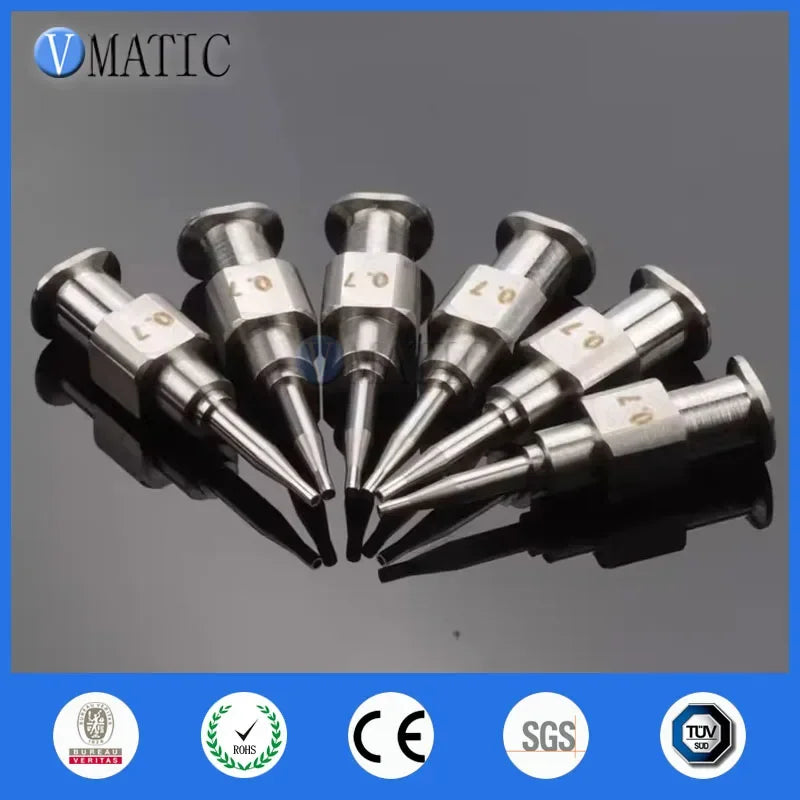 Free Shipping 26.5mm Long ID 0.7mm OD 1.05mm Extended Luer Lock MUSASHI Stainless Steel Dispense Needle