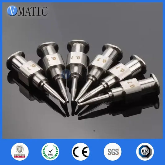 Free Shipping 26.5mm Long ID 0.7mm OD 1.05mm Extended Luer Lock MUSASHI Stainless Steel Dispense Needle