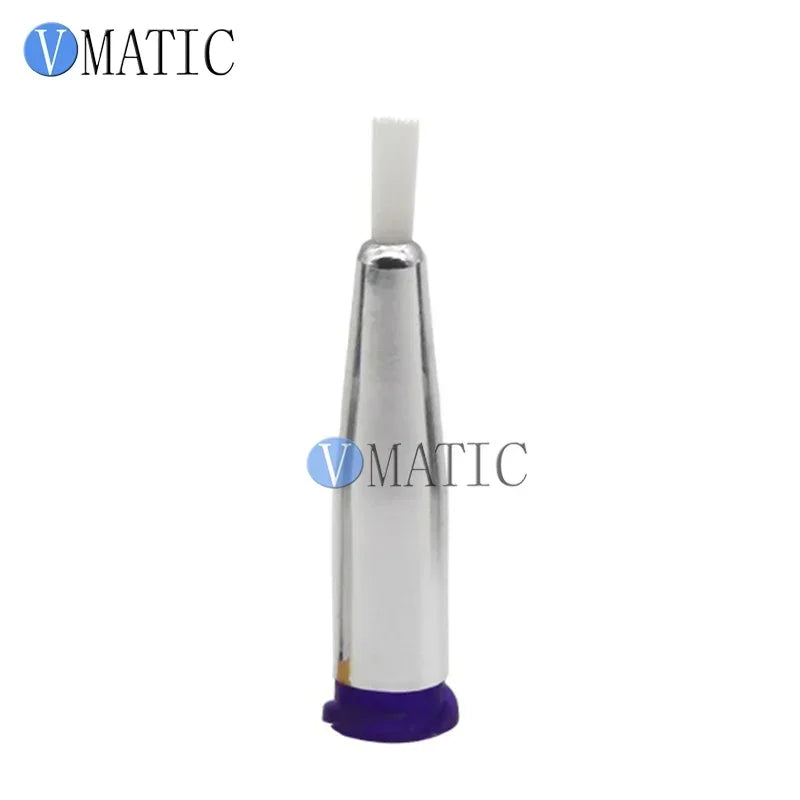 ‌Precision Glue Dispensing Brush Needle 15G-27G | 2mm Dia Stainless Steel Tip for Epoxy/Silicone (10PCS Reusable Anti-Clog Syrin