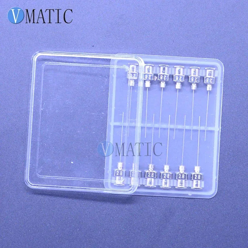‌12Pcs 28G Blunt Dispensing Needles | 1 Inch Micro Tips for Lab/Electronics Free Shipping‌