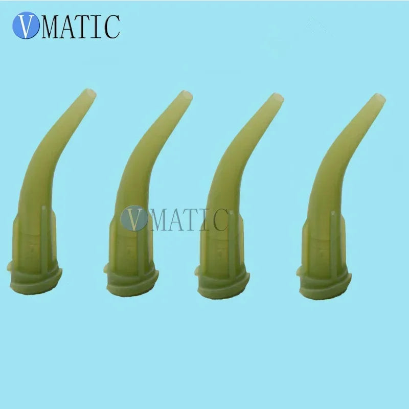 20G Angled Dispensing Tips | 45° Curved Luer Lock Needles for Cosmetic Glue (100pcs）