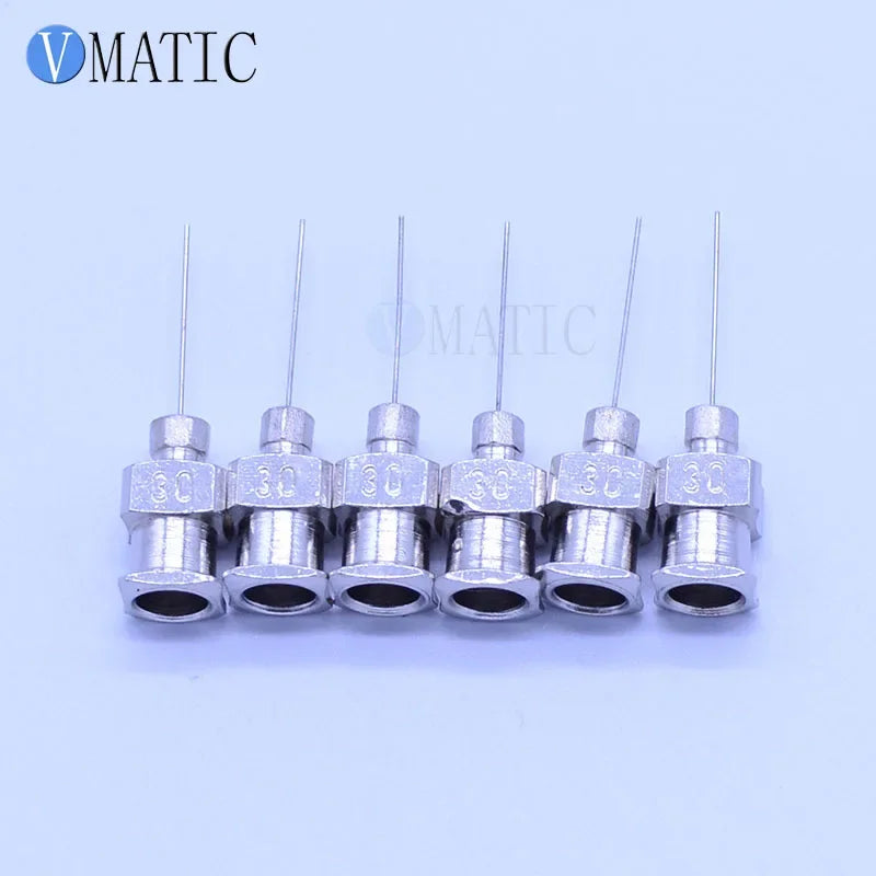 Free Shipping 12Pcs 0.5'' Tip Length 30G Stainless Steel Dispensing Needle Tip 1/2 Inch