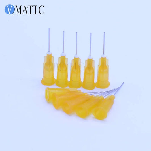 Free Shipping Non Sterilized 100Pcs 25G Blunt Glue Dispensing Needles 1/2 Inch