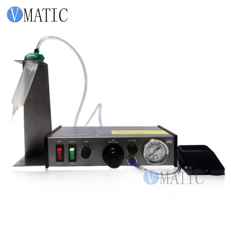 Semi-Auto Glue Adhesive Dispenser PCB Solder Paste Liquid Controller Dropper Solder Paste Fluid Glue Splitter Tools Machine