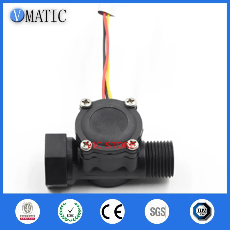 Free Shipping VCA168-3 New Design Oil Oem G1/2 Plastic Water Flow Meter Sensor