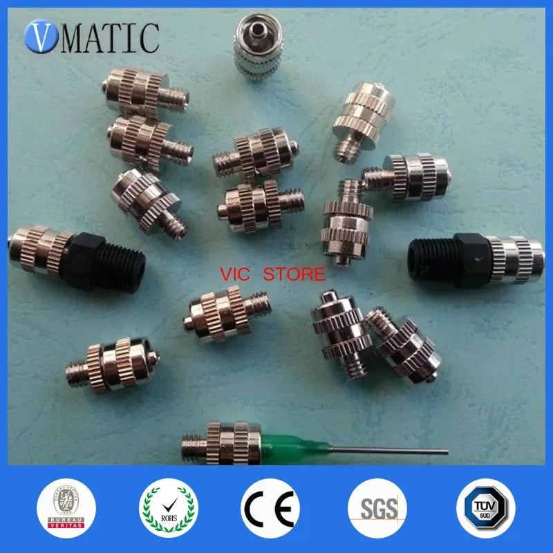 ‌10PCS Metal Dispensing Adapters | M6/M8 Thread Needle Valve Kit Glue Guns Free Shipping‌