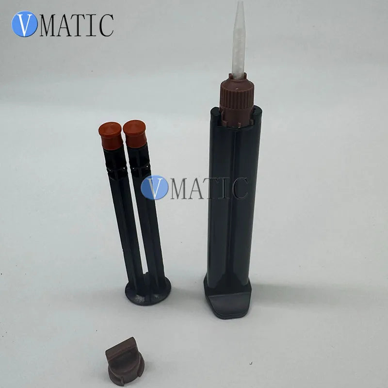 3ml Dual-Chamber AB Epoxy Dispenser | 5ml 1:1 Auto-Mixing Cartridge + Static Nozzle | Industrial-Grade Leakproof Kit | Free Ship