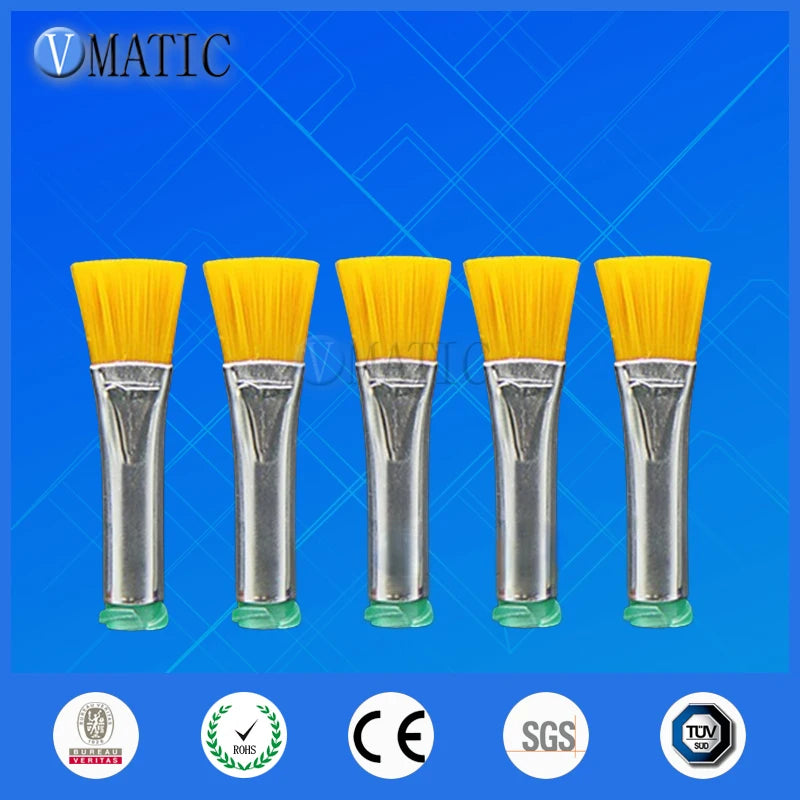 Free Shipping 18G Needle Brush Double Screw Thread Needles EFD Hard Brush Needle Flat 10mm Mouth Dispensing Needle Brush