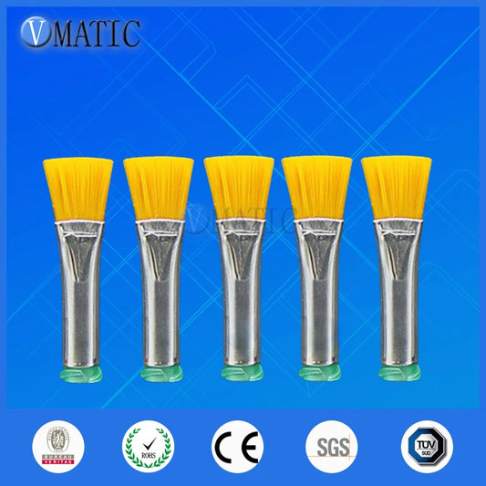Free Shipping 18G Needle Brush Double Screw Thread Needles EFD Hard Brush Needle Flat 10mm Mouth Dispensing Needle Brush