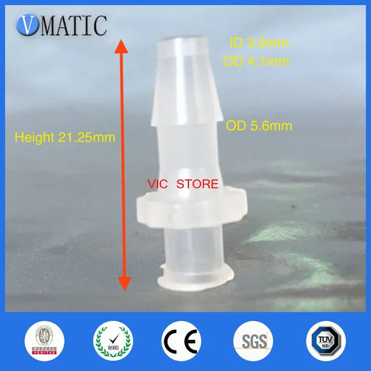 Free Shipping Pack Of 10 X 5/32 Inch Barb Female Luer Tapered Syringe Fitting (Polyprop) Luer Lock Tapered Connector
