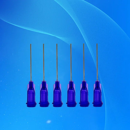 ‌21G Industrial Dispensing Needles 100PCS | Aluminum Mount & Stainless Steel 1" Tube for SMT Free Shipping‌